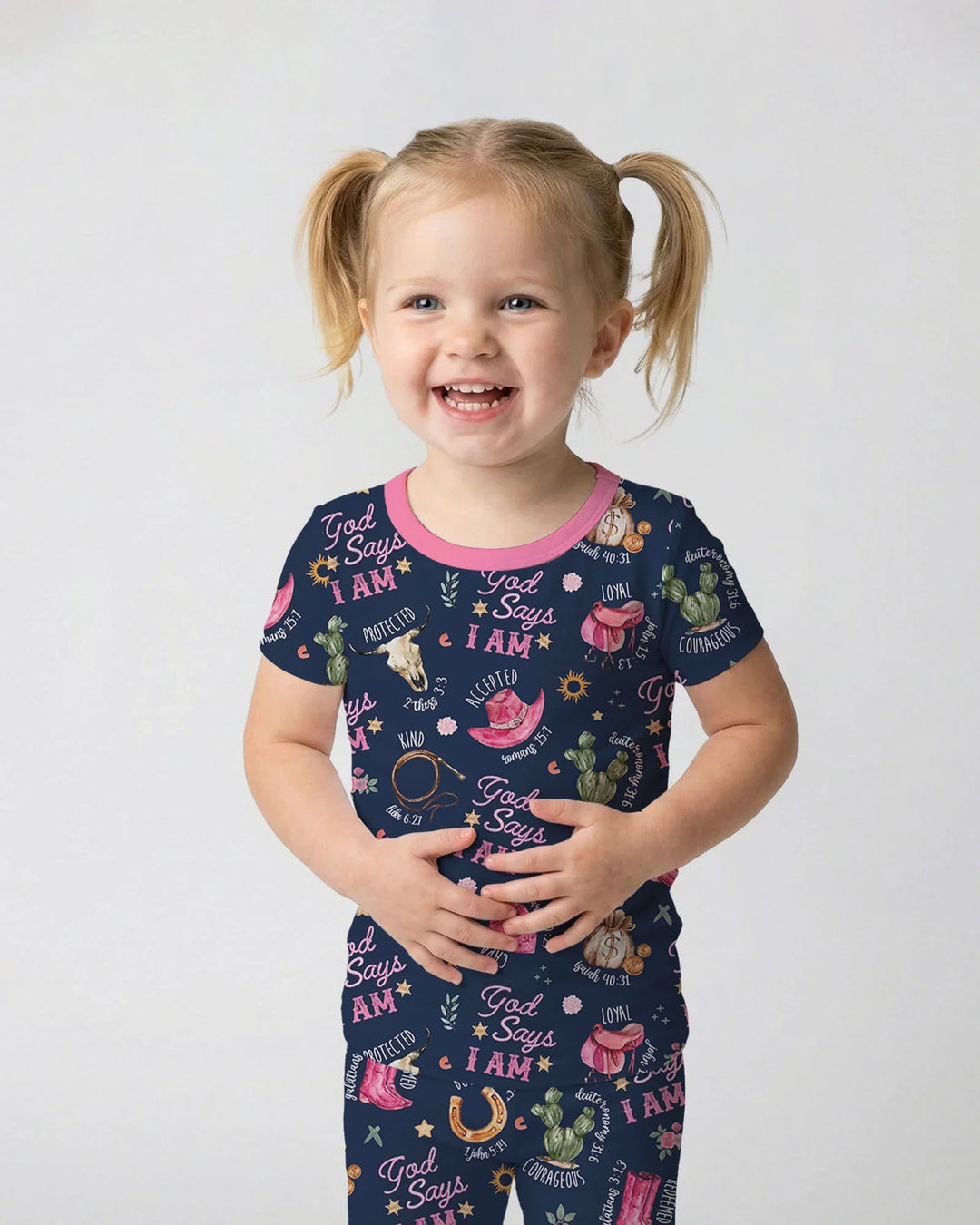 Zweiteiliges, kurzärmliges Pyjama-Set mit Marienkäfern