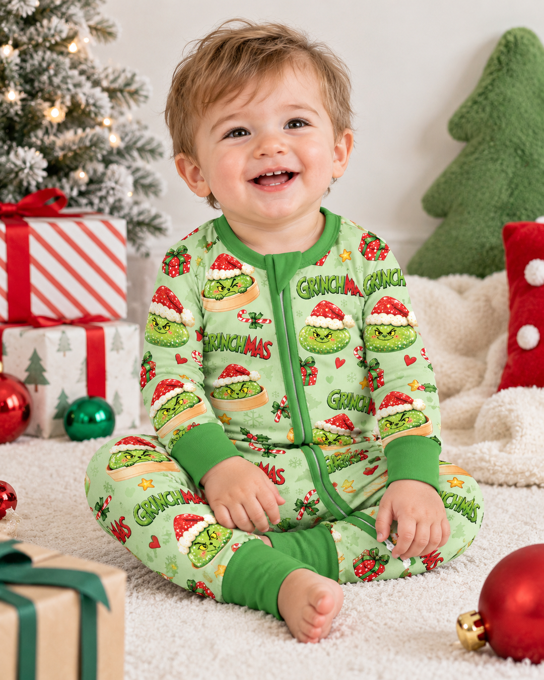 Grinchmas Dumpling Bamboo Convertible Zippy
