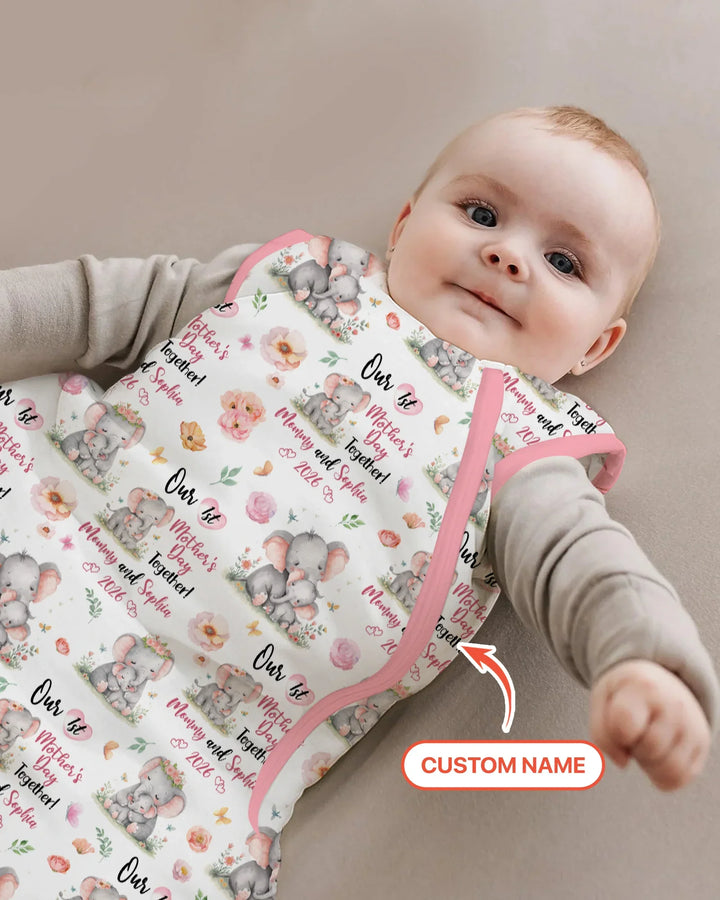 Personalized Our 1st Mother's Day Together Bamboo Sleep Bag