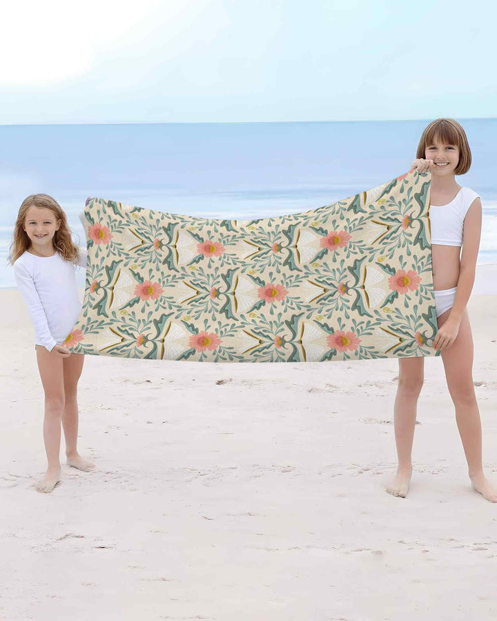 Blooming Stories Bamboo Beach Towel