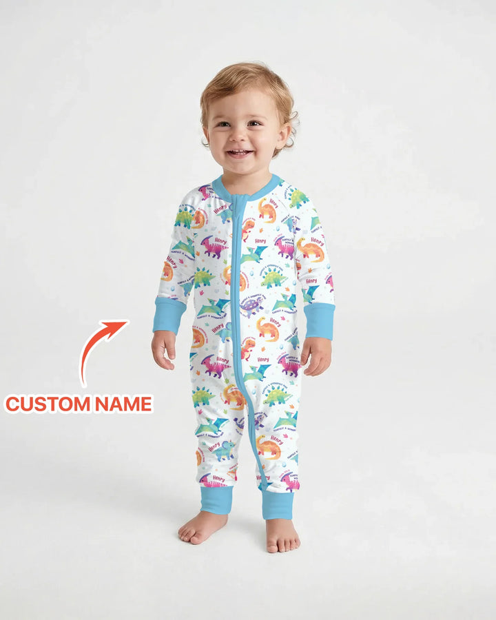 Fearfully & Wonderfully Made Custom Name Boy Bamboo Convertible Zippy