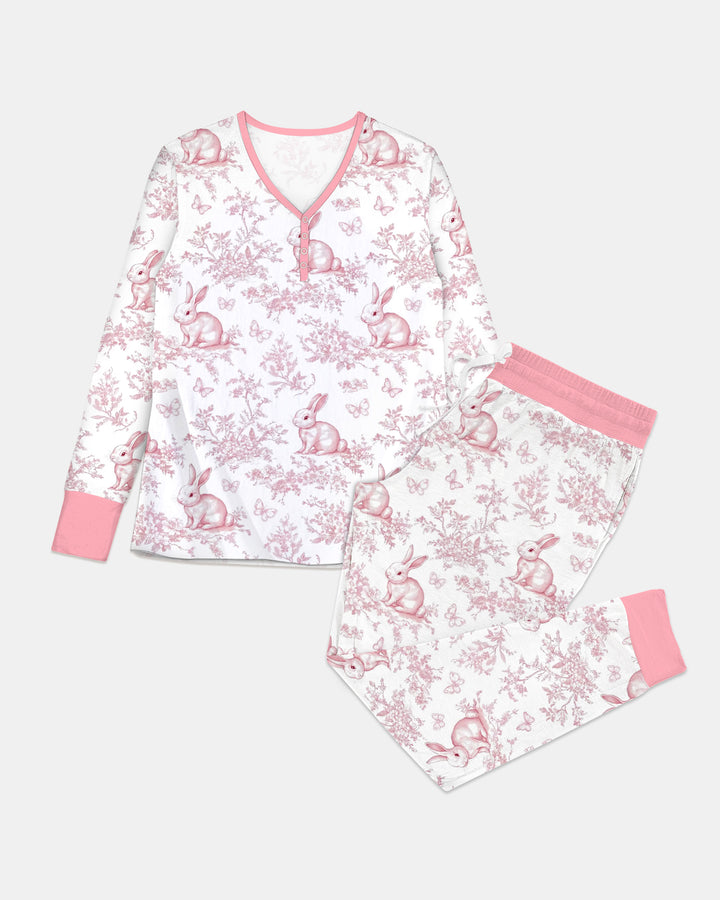 Easter Chinoiserie Toile de Jouy Women Pajama Set