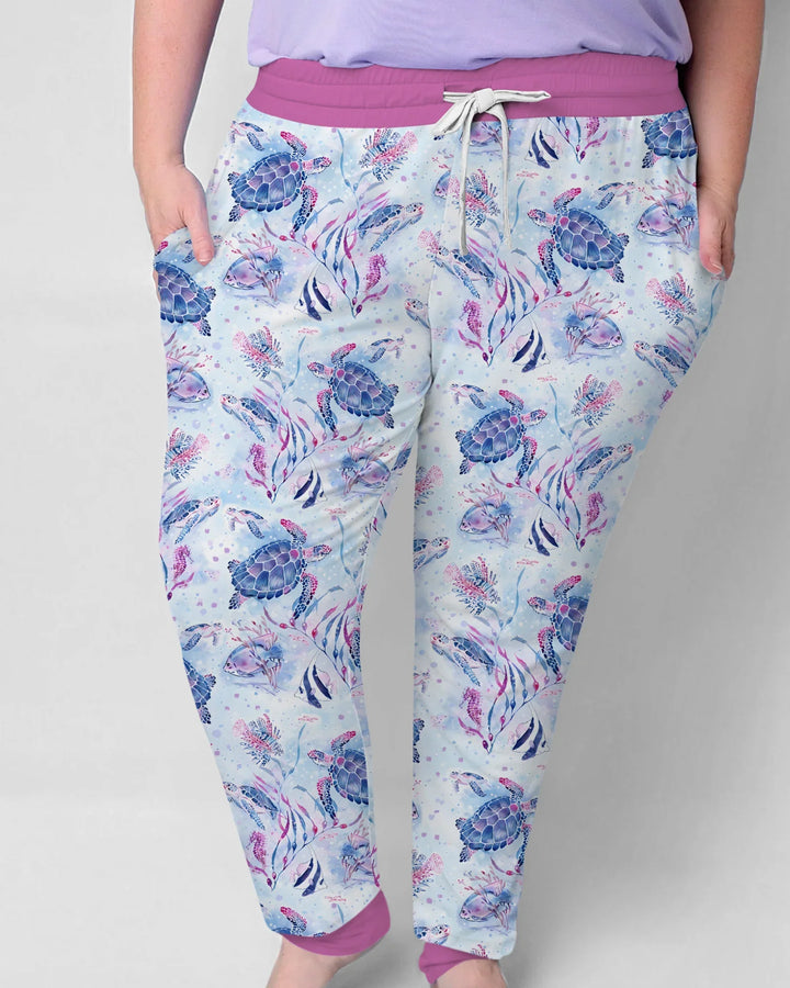Little Turtles Family Matching Bamboo Women Pajama Set