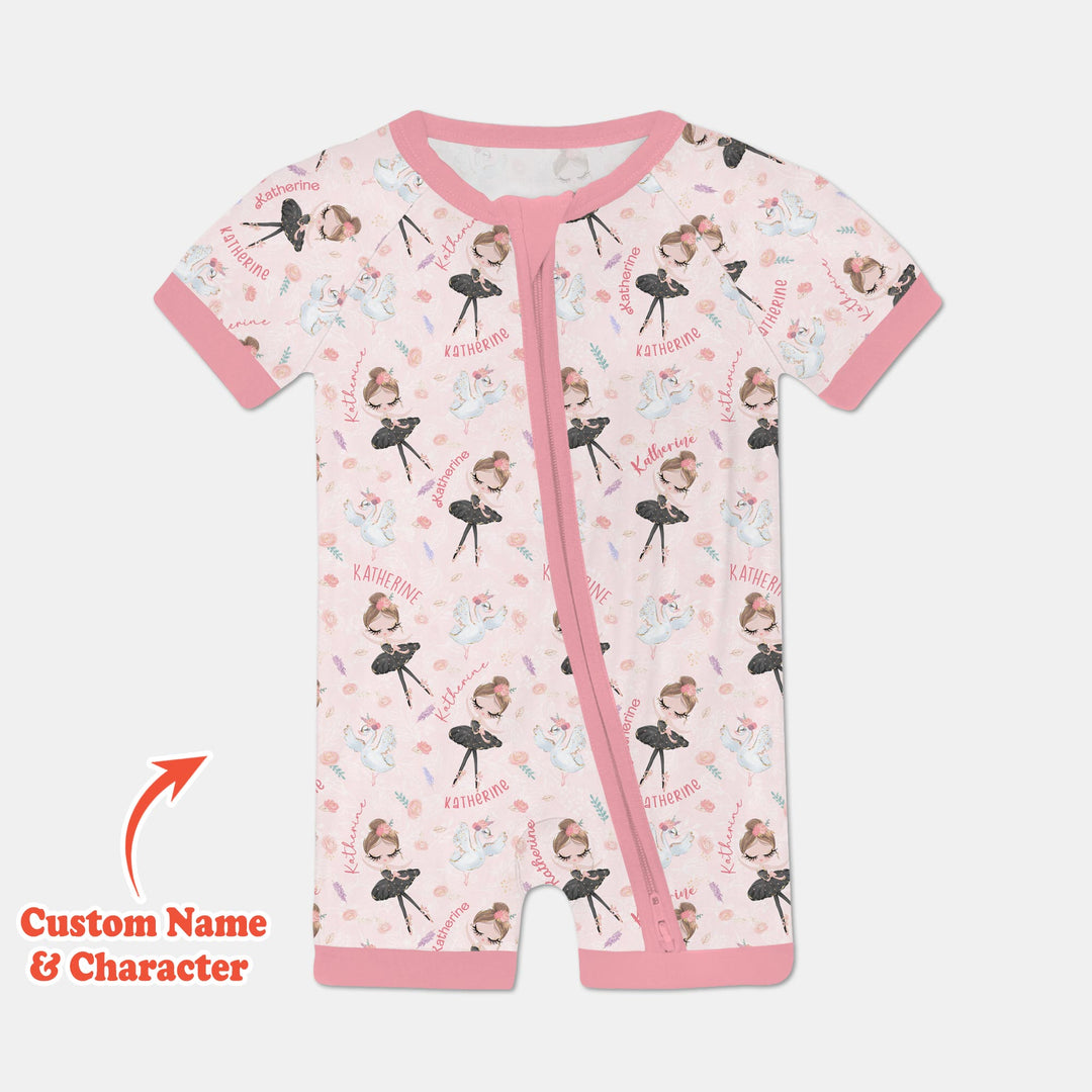 Custom Name Ballerina Doll Shorty Zippy