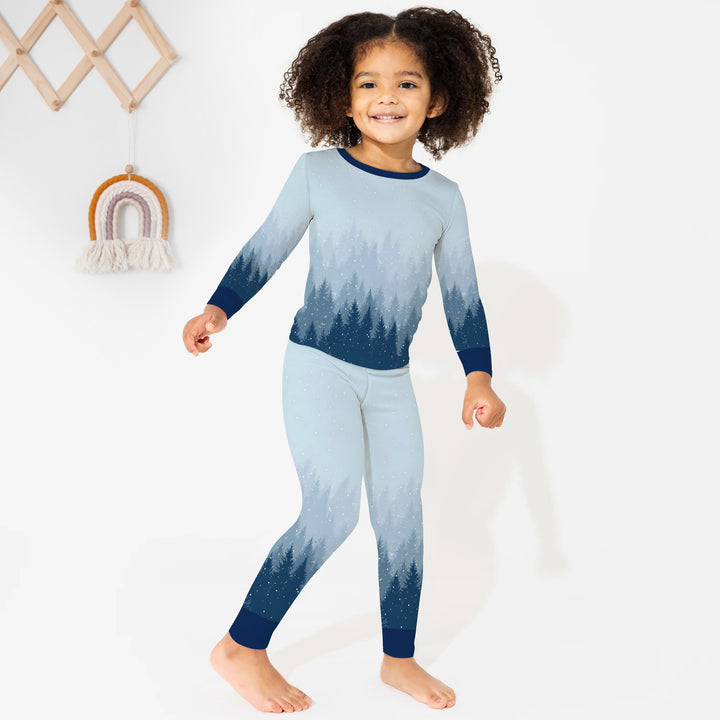 Winter Forest Two Piece Long Sleeve Pajama Set