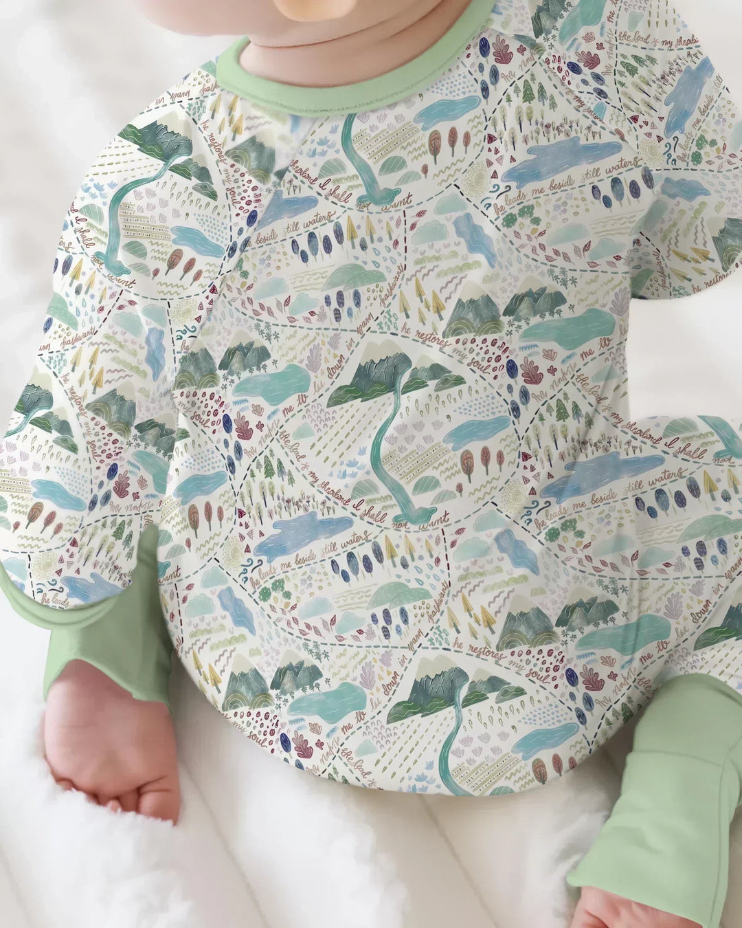 Whimsical Psalms 23 Map Convertible Zippy