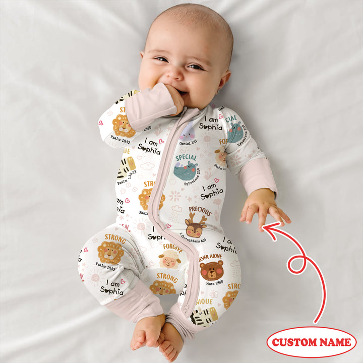 God’s Little Zoo Custom Name Convertible Zippy