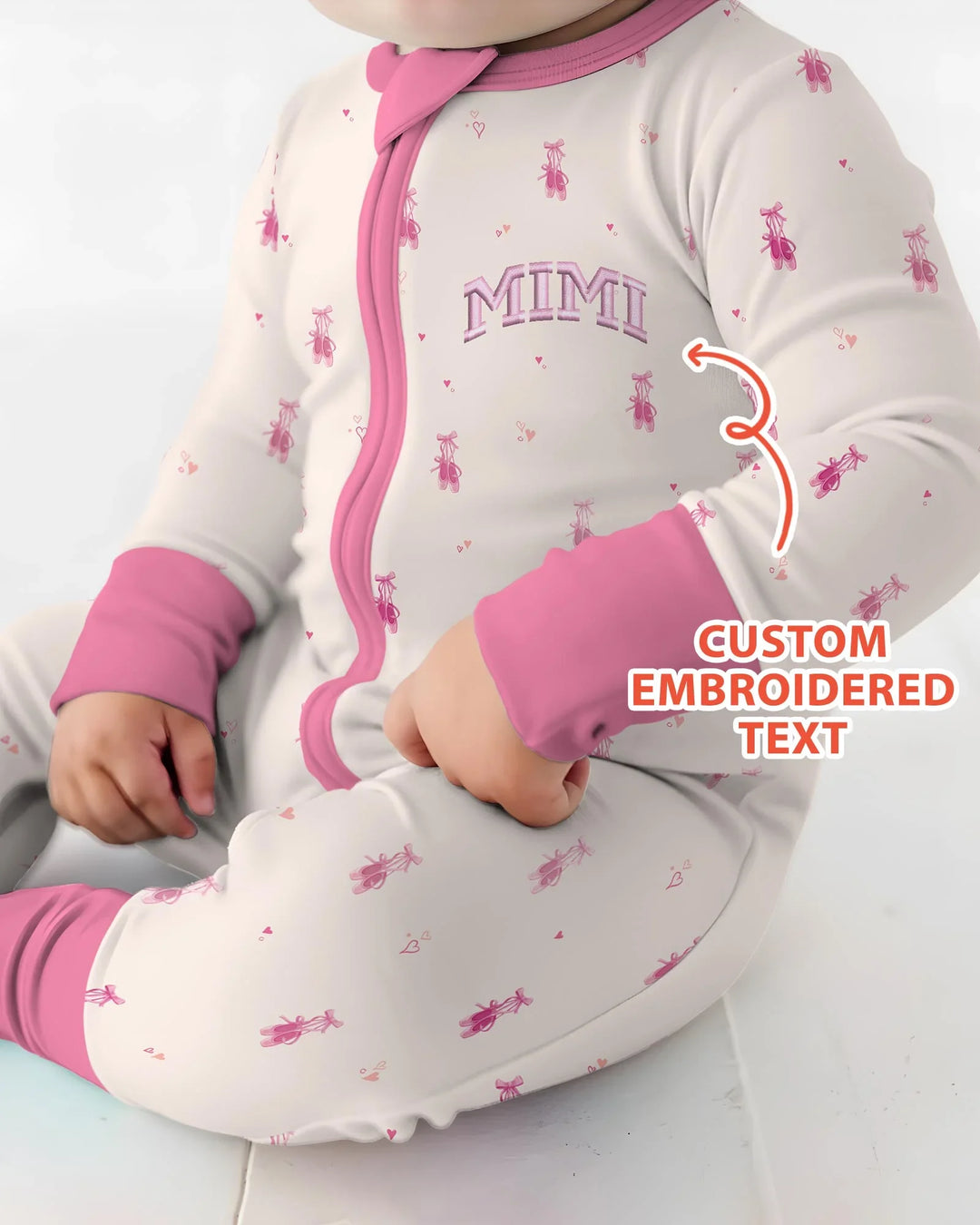 Custom Embroidered Mommy and Me Matching Bamboo Convertible Zippy