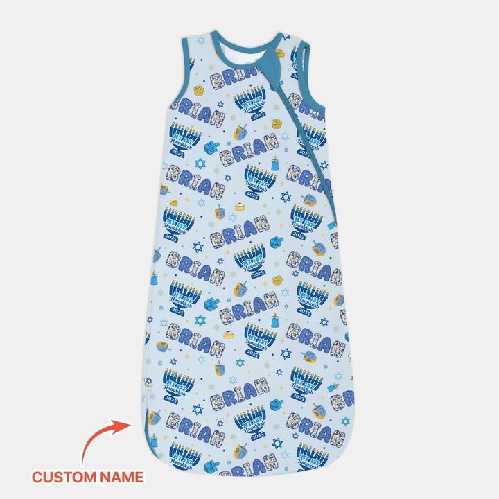 Custom name My First Hanukkah 2025 Sleep Bag
