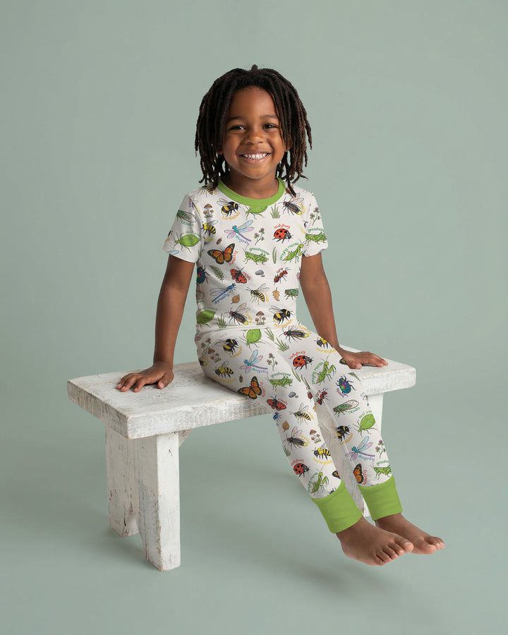 Bug Learning Bamboo Two Piece Short Sleeve Pajama Set