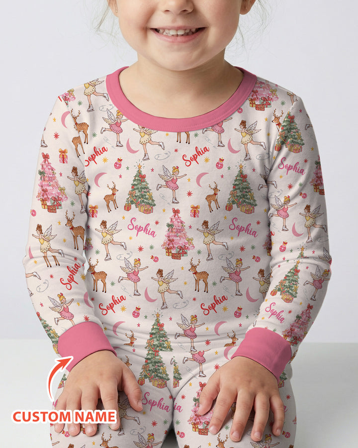 Christmas Checkered Bamboo Two Piece Long Sleeve Pajama Set