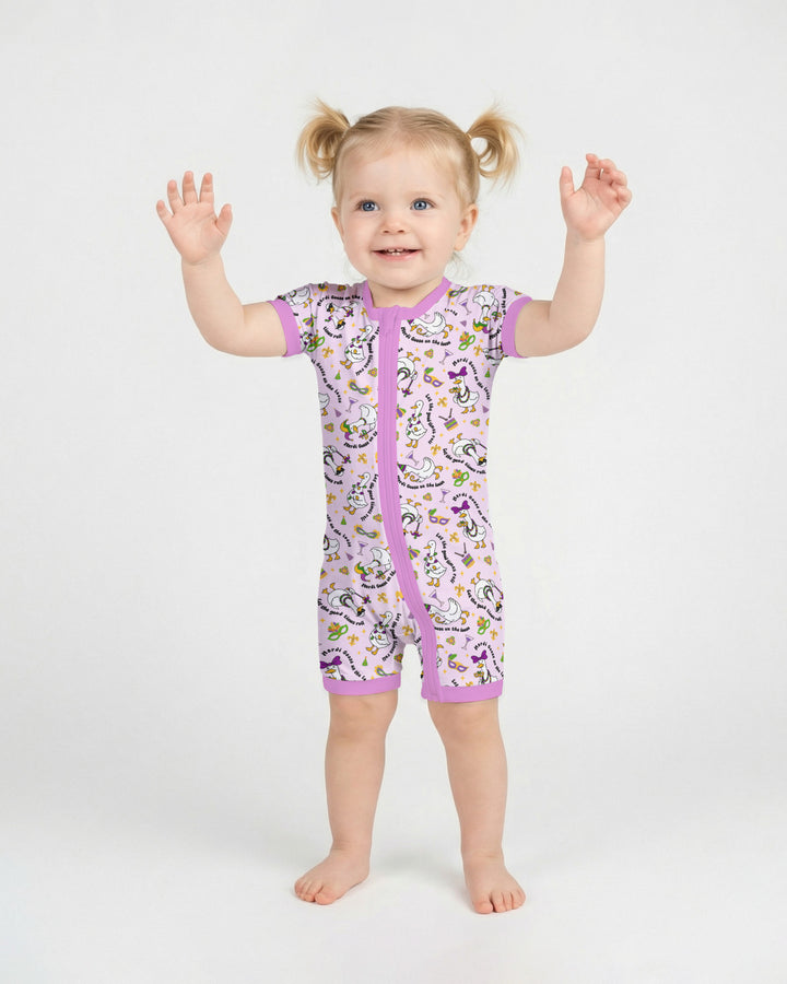 Mardi Gras Silly Goose Shorty Zippy