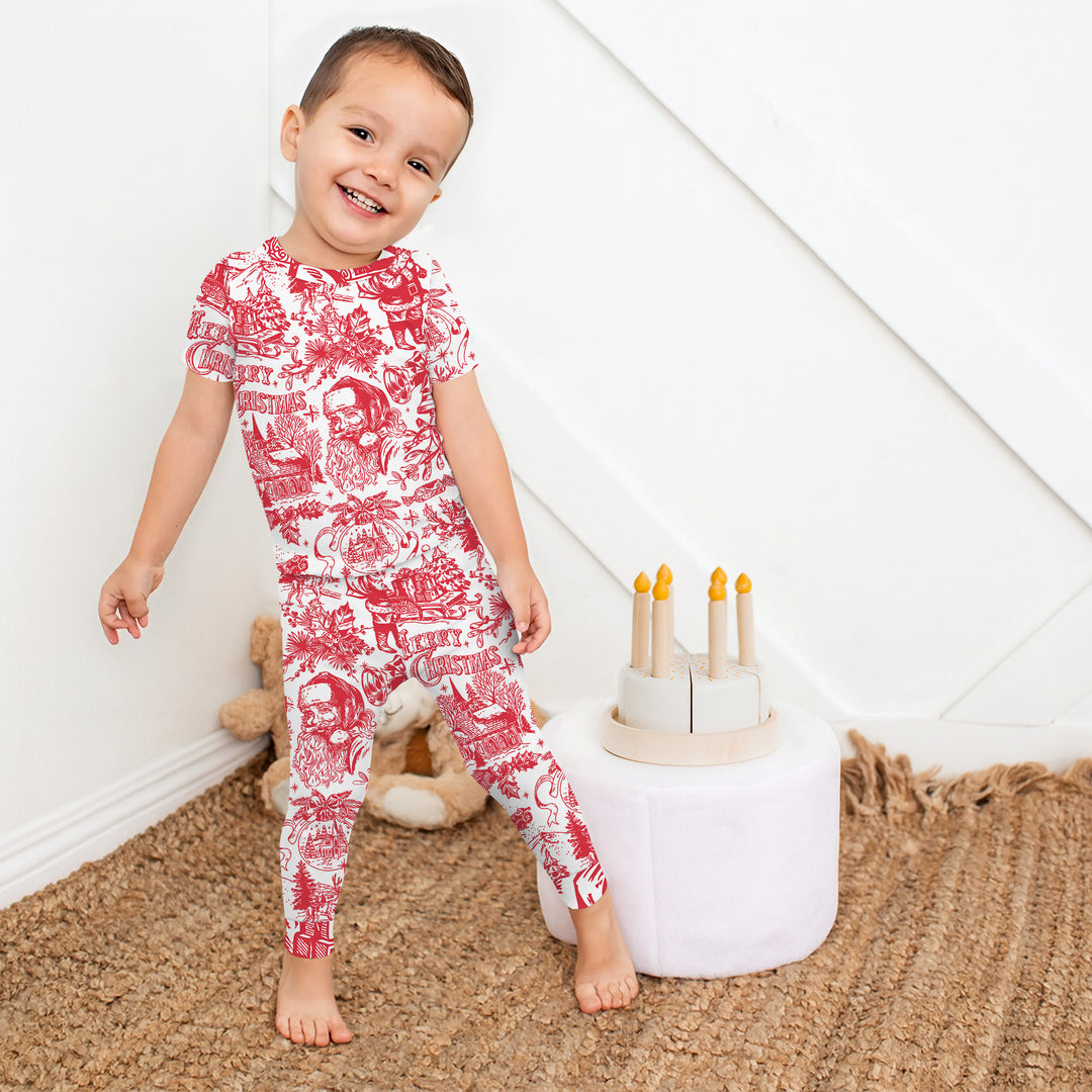 Zweiteiliges, kurzärmliges Pyjama-Set mit Marienkäfern