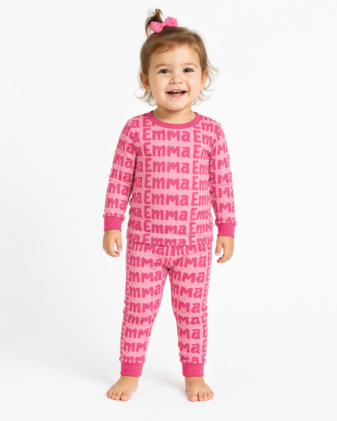Little Letters Bamboo Two Piece Long Sleeve Pajama Set Bamboo Two Piece Long Sleeve Pajama Set