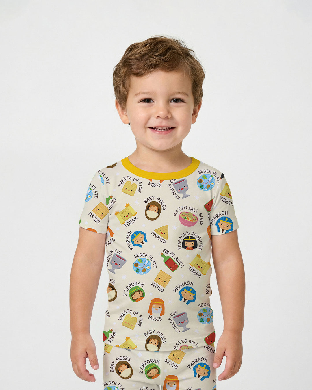 Zweiteiliges, kurzärmliges Pyjama-Set mit Marienkäfern