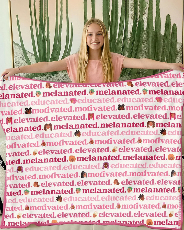 Educated Motivated Elevated Melanated Blanket