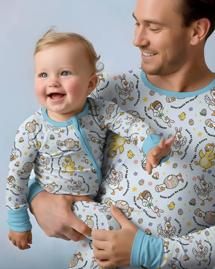 Easter Goose Family Matching Convertible Zippy