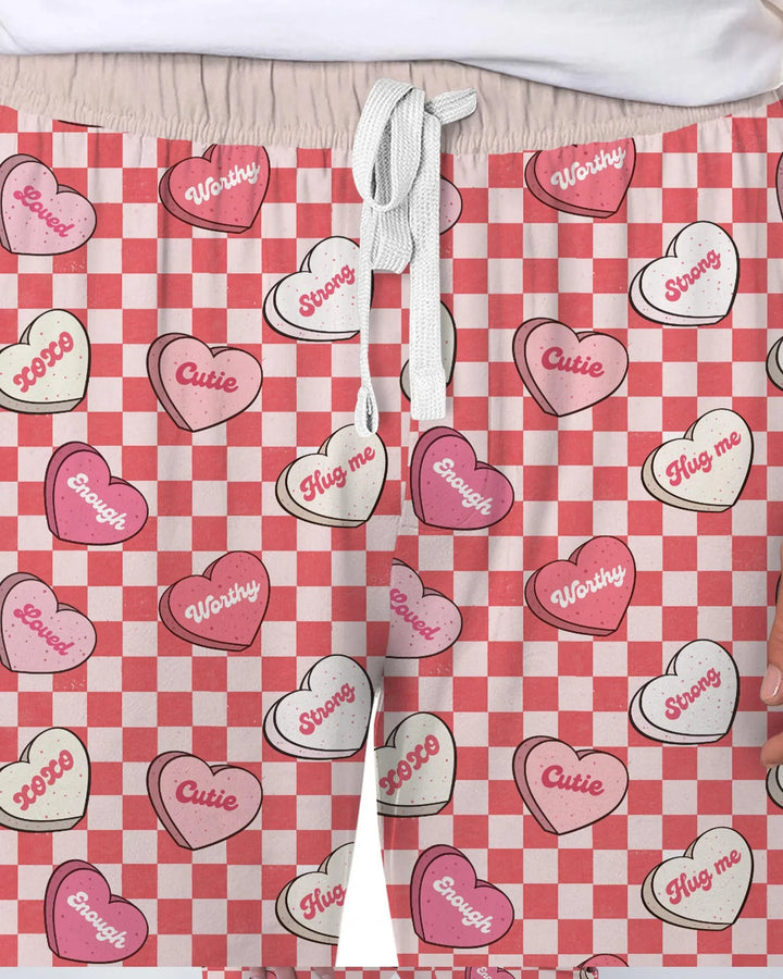 Valentine in Hearts Men's Pajama Set