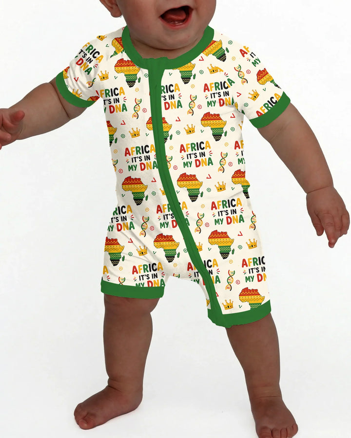 Africa It's In My DNA Bamboo Shorty Zippy