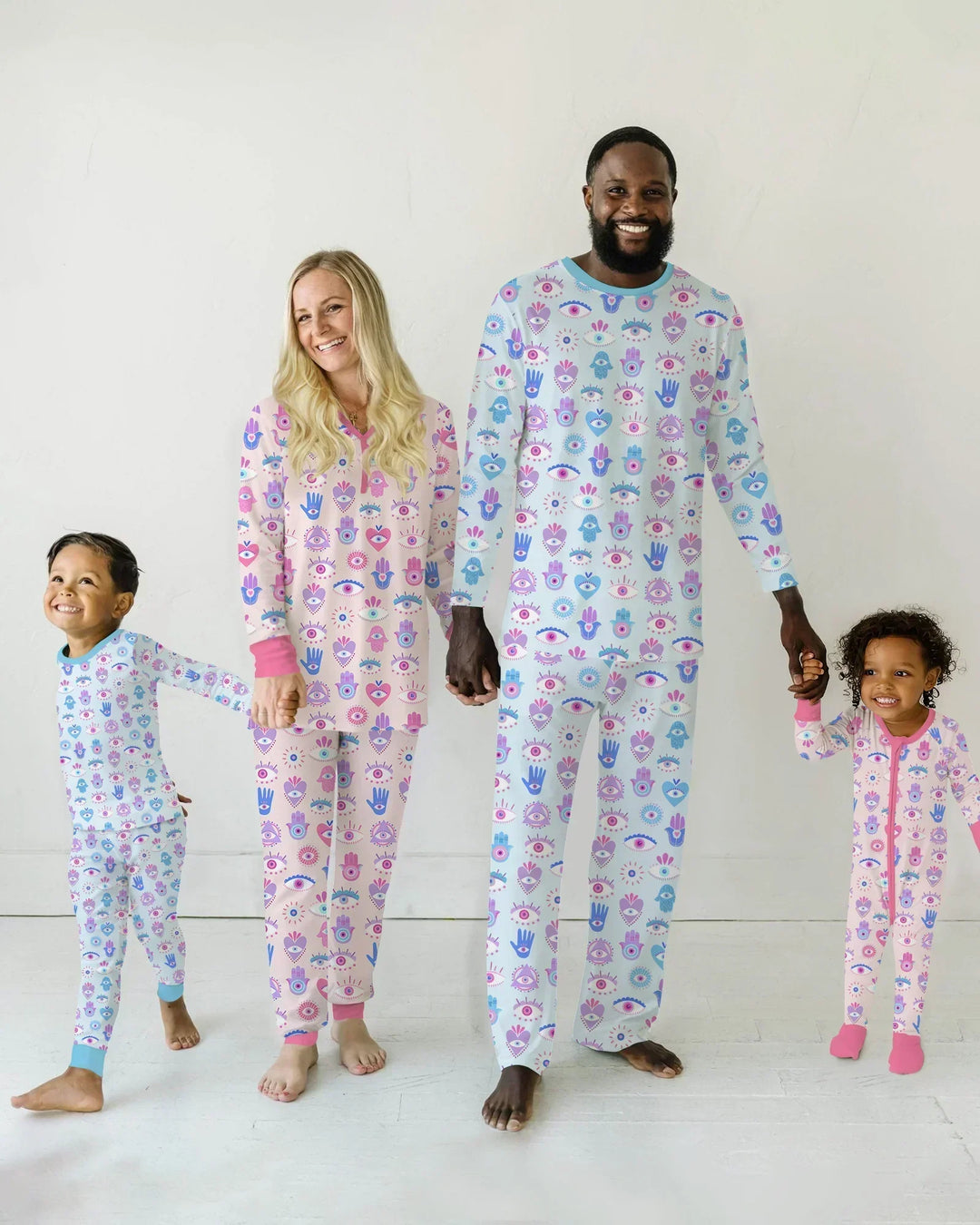 Hamsa Heart Guardians Family Matching Men's Pajama Set