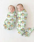 Mardi Gras Donut Bamboo Swaddle Blanket