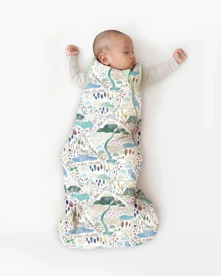 Whimsical Psalms 23 Map Sleep Bag