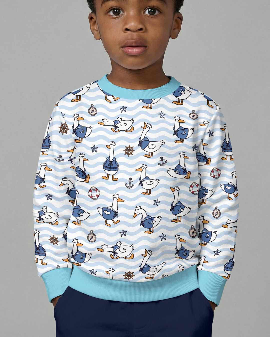 Sudadera de cuello redondo Bamboo Template