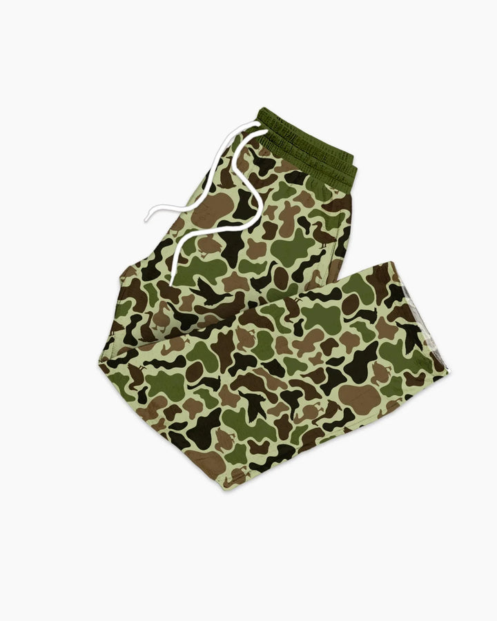 Mallard Duck Hunting Camouflage Men's Pajama Set