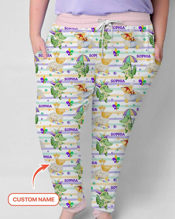 Happy Mardi Gras Adventure Family Matching Women Pajama Set