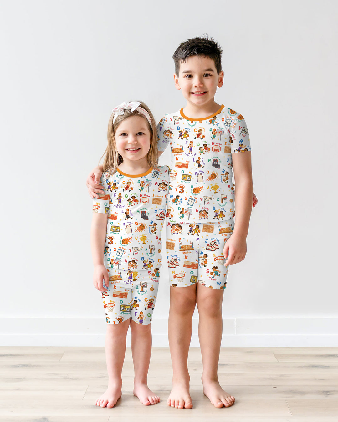 Schlafanzug-Set zweiteilig, kurze Ärmel, kurze Hose, Bambus