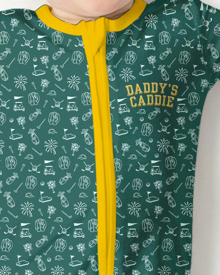 Embroidered Matching With Dad Golf Club Bamboo Convertible Zippy