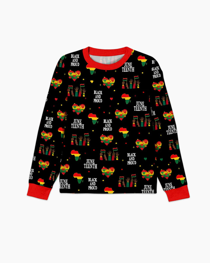 Juneteenth Black and Proud Bamboo Men's Pajama Set