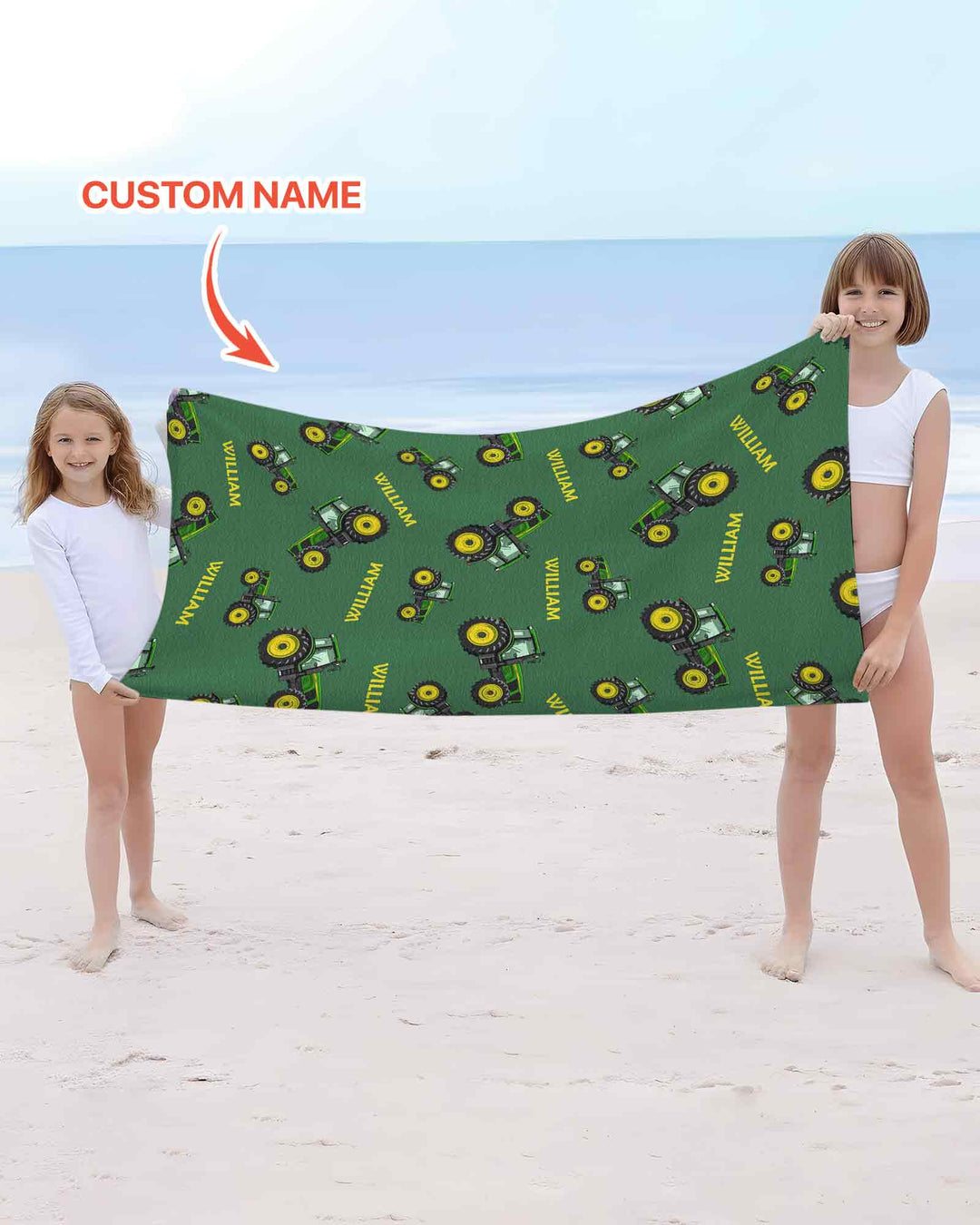 Vorlage personalisiertes Bambus-Strandtuch