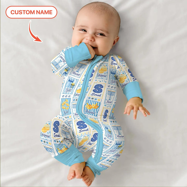 Light of Hanukkah Custom Name Convertible Zippy