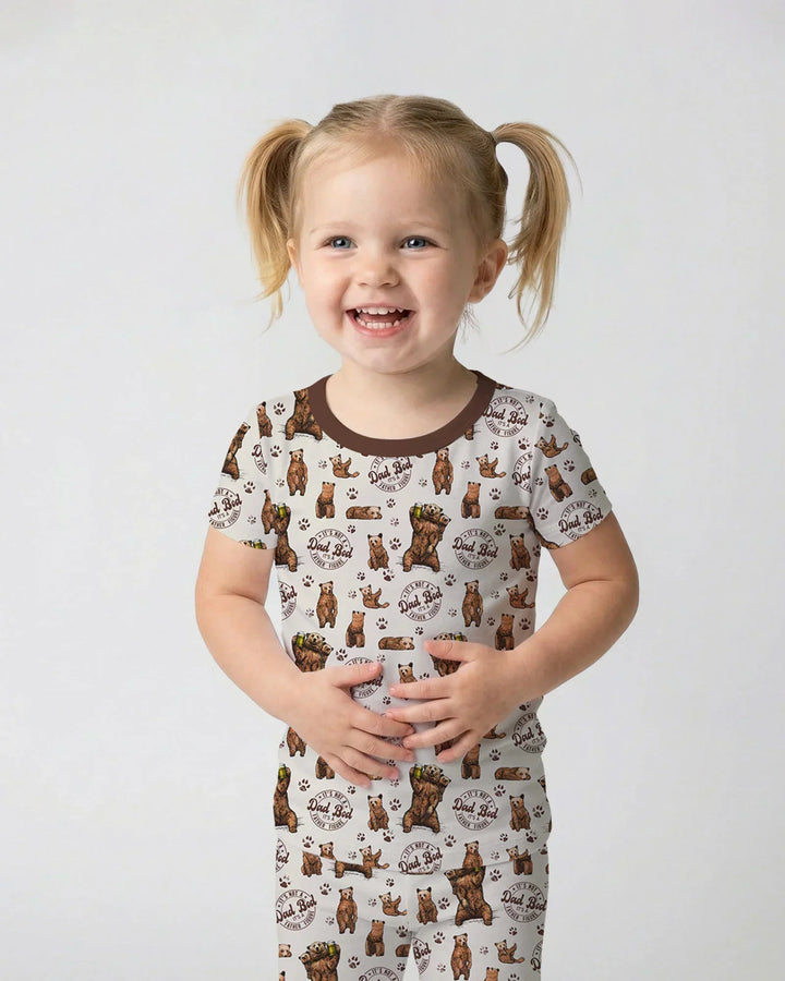 Daddy Bear It's Not A Dad Bod Bamboo Two Piece Short Sleeve Pajama Set