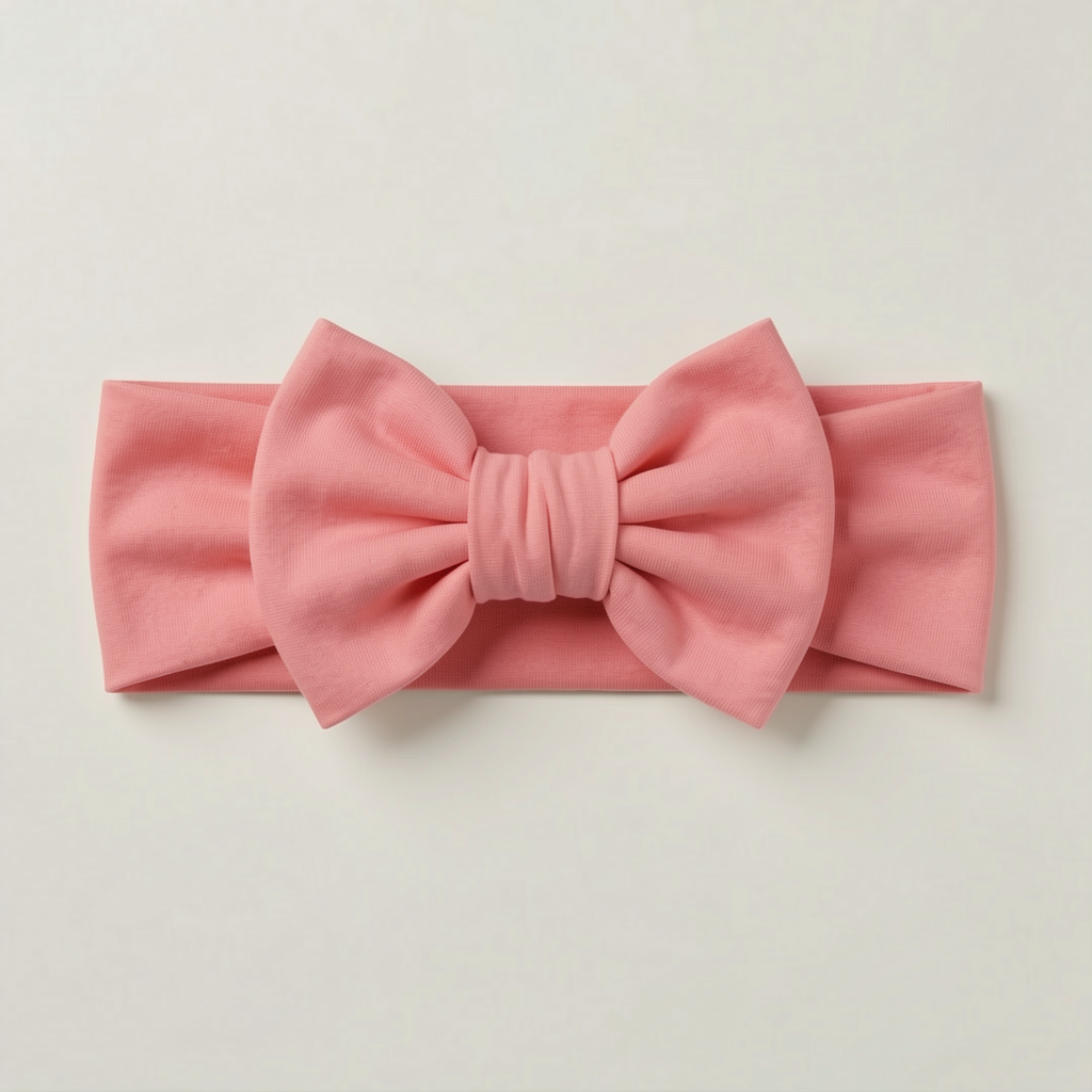 Solid Color Bamboo Luxe Bow Headband