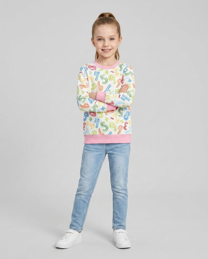 Math Doodles Bamboo Crewneck Sweatshirt