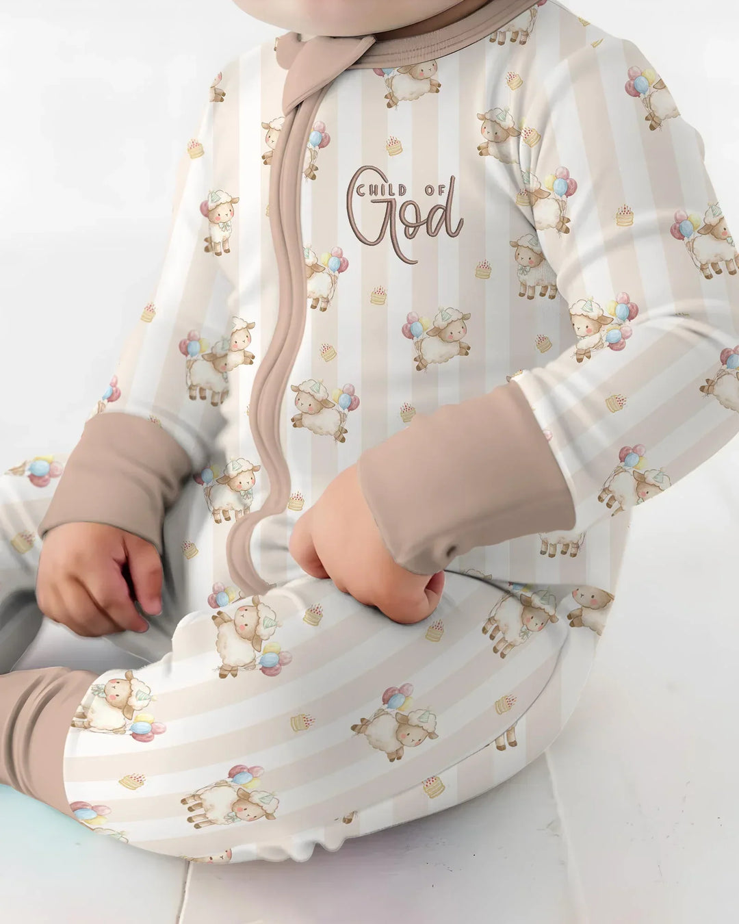 Child Of God Embroidered Baby Bamboo Convertible Zippy