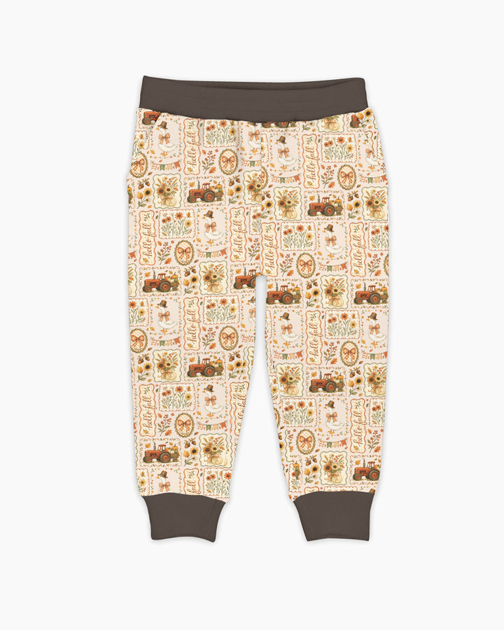 Plantilla de pantalón jogger de bambú