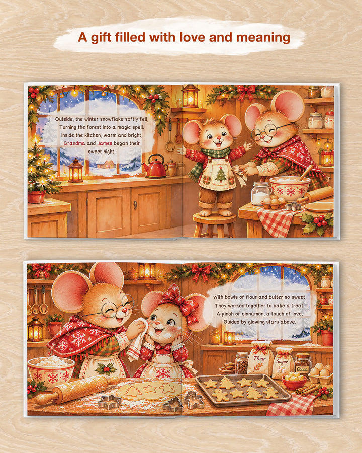 Personalized Grandma & Grandchild Christmas Book