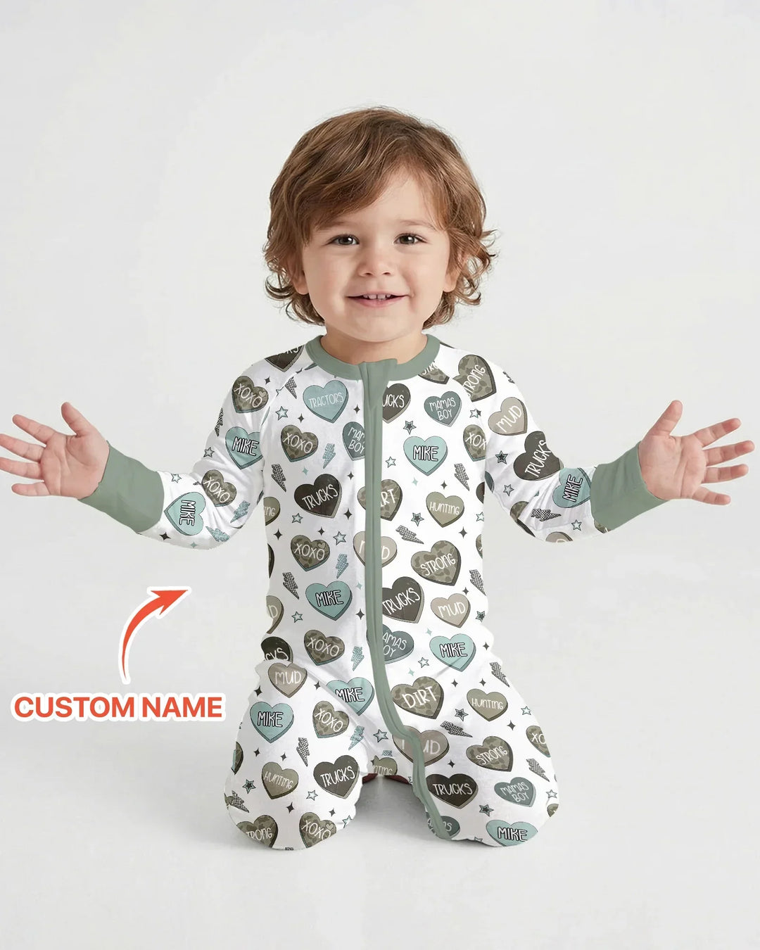 Gerippte Babykleidung mit individuellem Foto - Weich &amp; Skizzenhaft