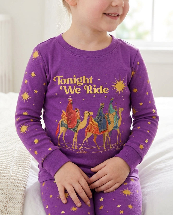 Tonight We Ride Bamboo Two Piece Long Sleeve Pajama Set