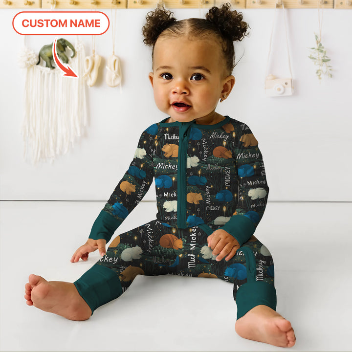 Gerippte Babykleidung mit individuellem Foto - Weich &amp; Skizzenhaft