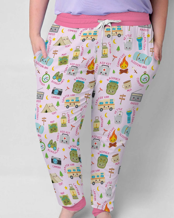 Little Camp Adventure Family Matching Women Pajama Set