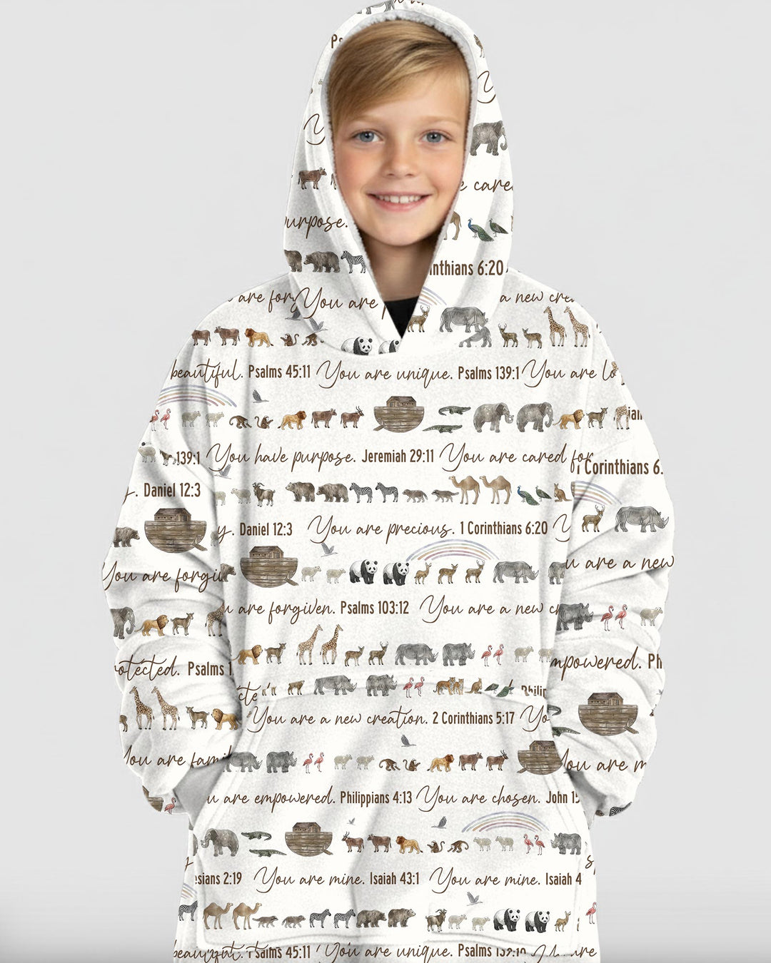 Biblical Noah's Ark Wearable Blanket Hoodie