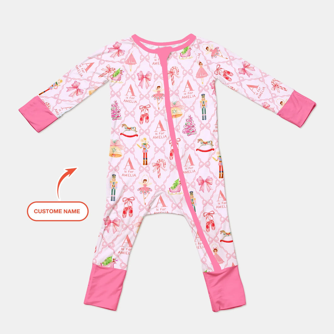 Nutcracker Sweet Dreams Custom Name Convertible Zippy , Nutcracker Sweet Dreams Custom Name Convertible Zippy - 0-3M