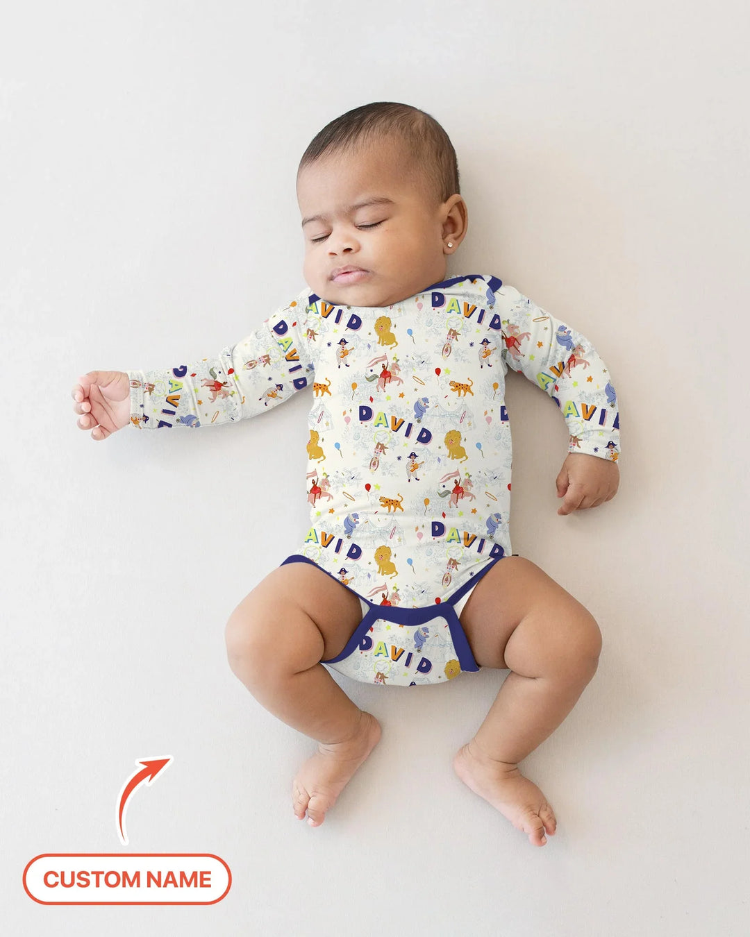 Gerippte Babykleidung mit individuellem Foto - Weich &amp; Skizzenhaft