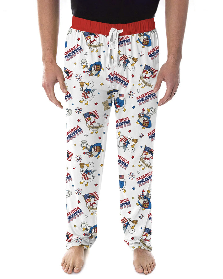 Patriotic Goose Celebrating 250 Years Bamboo Men's Pajama Set