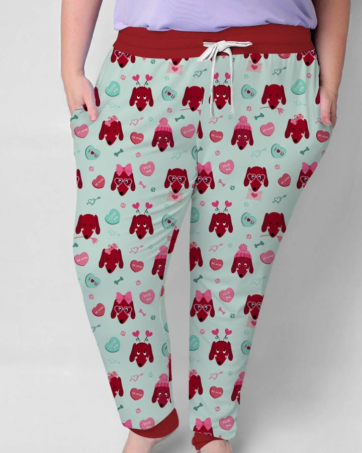Dachshund Is My Valentine Women Pajama Set