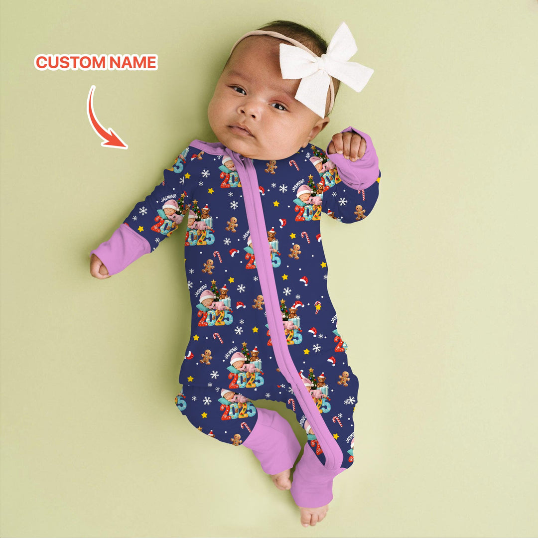 Gerippte Babykleidung mit individuellem Foto - Weich &amp; Skizzenhaft